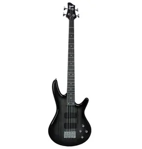 Gould Electric Bass Guitar Freemont - Thru-Black