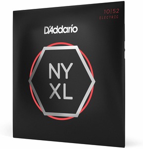 D'Addario NYXL1052 Nickel Wound Electric Guitar Strings, Light / Heavy, 10-52