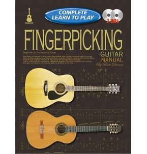 Complete Learn to Play Fingerpicking Manual Book & 2 CDs Beginner to Professional Level
