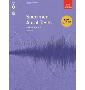 Specimen Aural Tests ABRSM 2011+ Book/CD Grade 6 