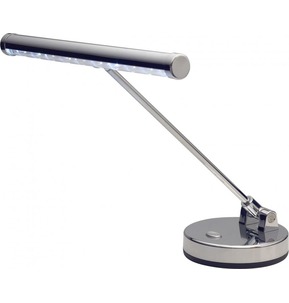 Stagg LED Piano Desk lamp Chrome, Battery or mains operated Chrome
