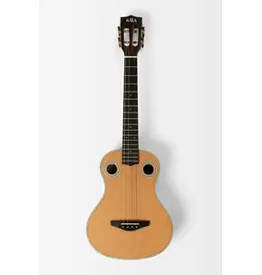 Kala All Solid Cedar Rosewood Double Sound Hole Ukulele With Bag