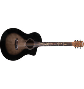 Washburn Bella Tono VITE-S9V Electro Acoustic Guitar - Gloss Charcoal Burst