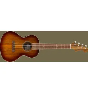 Fender Rincon Tenor Electro Ukulele, Rincon Aged Cognac Burst