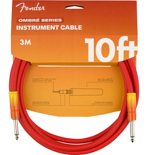 Fender Ombre Instrument Cable, 10', Tequila Sunrise