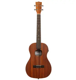 Kala Satin Mahogany Baritone Left Handed Ukulele with EQ & Bag