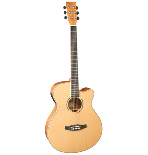 Tanglewood Discovery Exotic DBT SFCE FMH Super Folk Natural Electro Acoustic Guitar