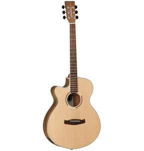 Tanglewood Discovery Exotic DBT SFCE PW LH Super Folk Natural Left-Handed Electro Acoustic Guitar