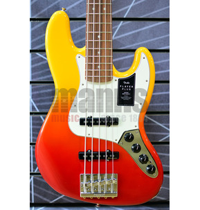 Fender Player Plus Jazz Bass V Tequila Sunrise 5-String Electric Bass Guitar & Case