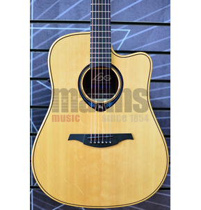 Lag Tramontane Hyvibe 30 THV30DCE Dreadnought Natural Electro Acoustic Guitar & Case B Stock