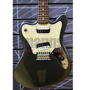 Fender Squier Paranormal Super-Sonic Graphite Metallic Electric Guitar 