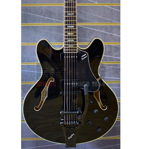 Vox Bobcat V90 Bigsby Jet Black Electric Guitar & Case