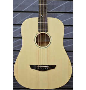 Faith Nomad FDS Mini-Saturn Dreadnought Natural All Solid Travel Electro Acoustic Guitar & Case
