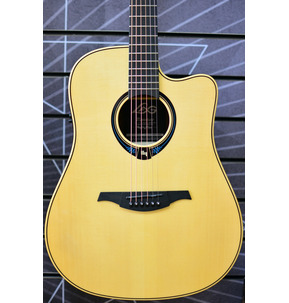 Lag Tramontane Hyvibe 20 THV20DCE Dreadnought Natural Electro Acoustic Guitar & Case