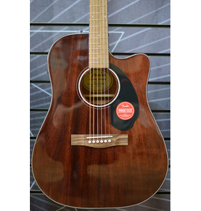 Fender Classic Design CD-60SCE Dreadnought Natural Mahogany Electro Acoustic Guitar