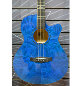 Tanglewood Azure TA4 Acoustic Electro Guitar - Serenity Blue Gloss