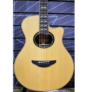 Yamaha APX1200II Natural Concert All Solid Electro Acoustic Guitar & Case