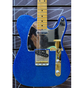 Fender Artist J Mascis Telecaster Bottle Rocket Blue Flake Electric Guitar Deluxe Gig Bag