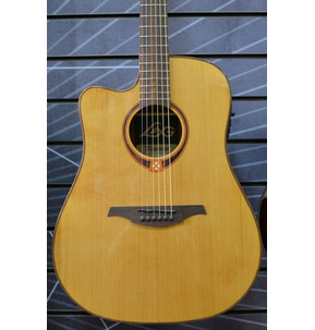 Lag Tramontane 118 TL118DCE Dreadnought Natural Left-Handed Electro Acoustic Guitar