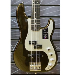 Fender American Ultra Precision Bass Guitar Texas Tea