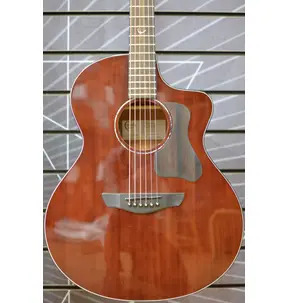 Faith Nexus Neptune CE Thru-Cognac Inc Gig Bag - All Solid Mahogany, Fishman Presys 2 PU