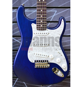 Fender Artist Cory Wong Stratocaster Sapphire Blue Transparent Electric Guitar & Case