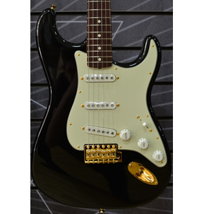 Fender Japan Limited Edition Traditional II 60's Stratocaster Black Matching Headcap