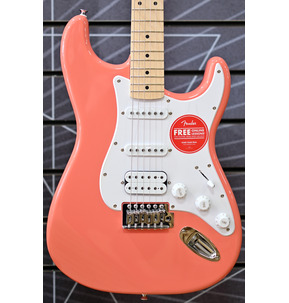Fender Squier Sonic Stratocaster HSS Tahitian Coral Electric Guitar