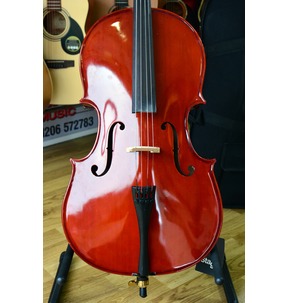 Secondhand 1/4 Size Cello with Padded Case by Gear4Music