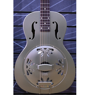 Gretsch Roots Collection G9201 Honey Dipper Shed Roof Brass Body Resonator Guitar