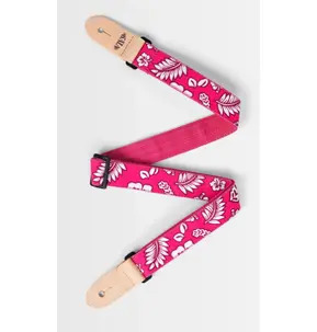 Kala Hibiscus Print Ukulele Strap - Pink