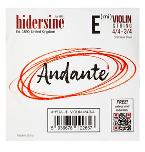 Hidersine Andante Violin String 4/4 - 3/4