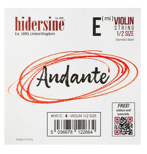 Hidersine Andante Violin String E 1/2