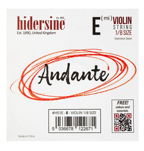Hidersine Andante 1/8  Violin Single Strings 