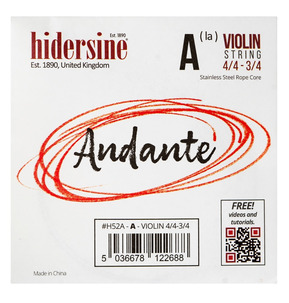 Hidersine Andante Violin String 4/4 - 3/4