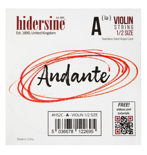 Hidersine Andante Violin String E 1/2