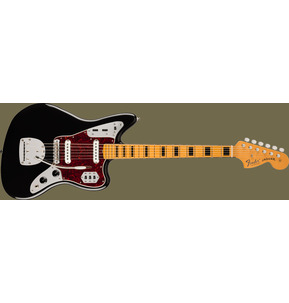 Fender Vintera II '70s Jaguar Black Electric Guitar & Deluxe Gig Bag