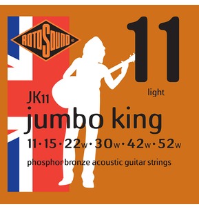 Rotosound JK11 Jumbo King Light 11-52w Acoustic Guitar Strings