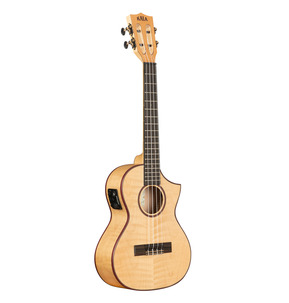 Kala All Solid Flame Maple Cutaway Ukulele with EQ & Bag