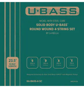 Nickel with Steel Core Solid Body Round Wound 4-String Set