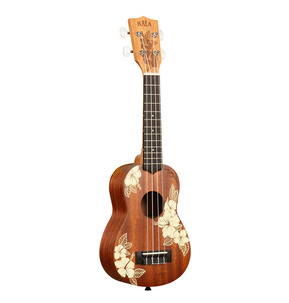 Kala Hibiscus Mahogany Ukulele with Bag