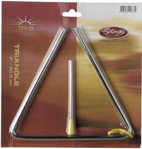 Stagg Triangle with Beater and Holder 