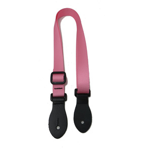 Leathergraft Webbing Adjustable Ukulele Strap, Pink - Made In England