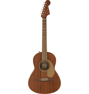 Fender California Sonoran Mini Natural Mahogany Short-Scale Acoustic Guitar & Case