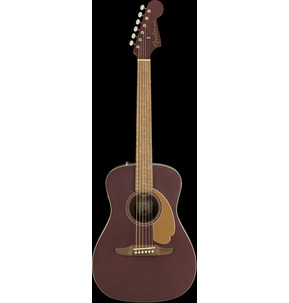Fender California Malibu Player Burgundy Satin Short-Scale Electro Acoustic Guitar