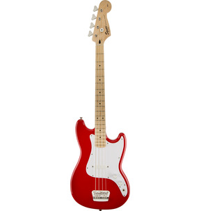 Fender Squier Affinity Series Bronco Torino Red Short-Scale Electric Bass Guitar