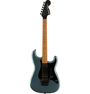 Fender Squier Contemporary Stratocaster HH FR Gunmetal Metallic Electric Guitar 