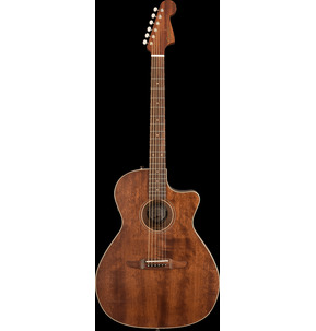 Fender California Newporter Special Natural Mahogany All Solid Electro Acoustic Guitar & Case