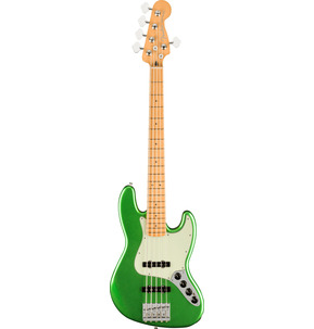 Fender Player Plus Jazz Bass V Cosmic Jade 5-String Electric Bass Guitar & Case