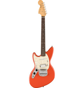 Fender Artist Kurt Cobain Jag-Stang Fiesta Red Left-Handed Electric Guitar Incl delux Gig Bag